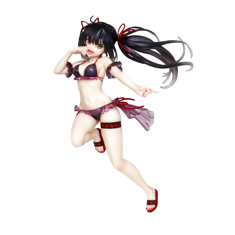 

Figure Judai Original Taito Coreful Anime Date A Live Tokisaki Kurumi Swimsuit Ver Date A Bullet PVC Action Figure Model Toys