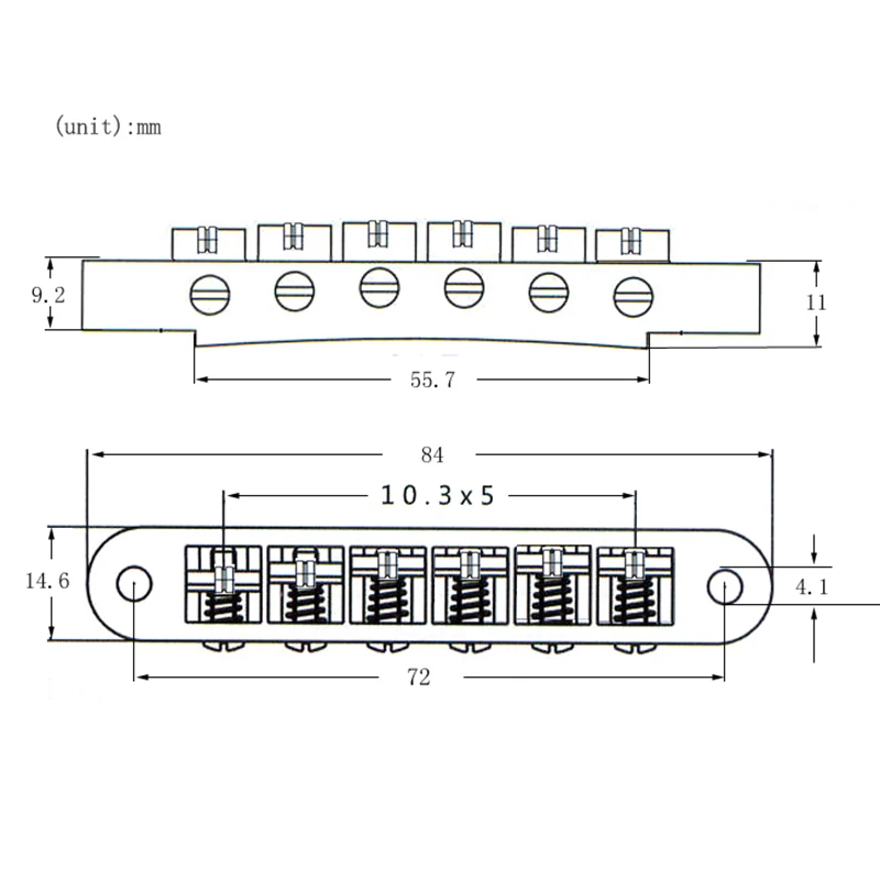 

Tune-O-Matic Electric Roller Saddle Bridge Lp Electric Guitar Bridge From Korea