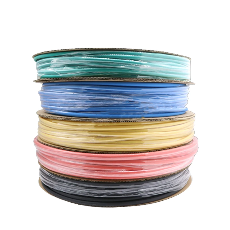 Термоусадочная трубка диаметром 2 мм черная белая красная зеленая желтая синяя