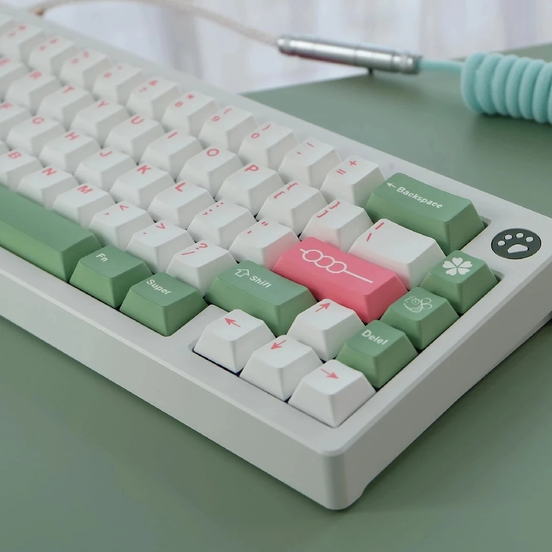 135 клавиш GMK Hanami Dango крышка ключа s PBT с пятью Сторонами сублимационная