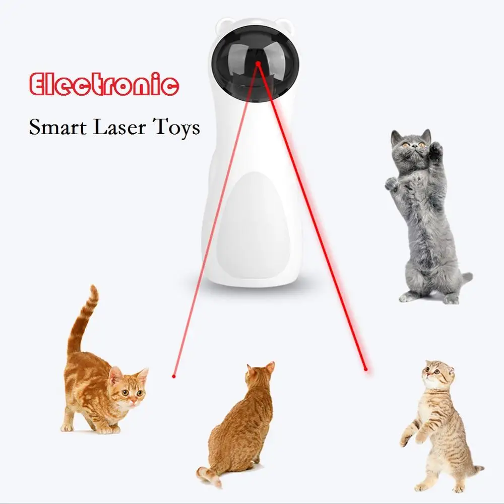 Автоматические игрушки для кошек Интерактивная светодиодная Веселая
