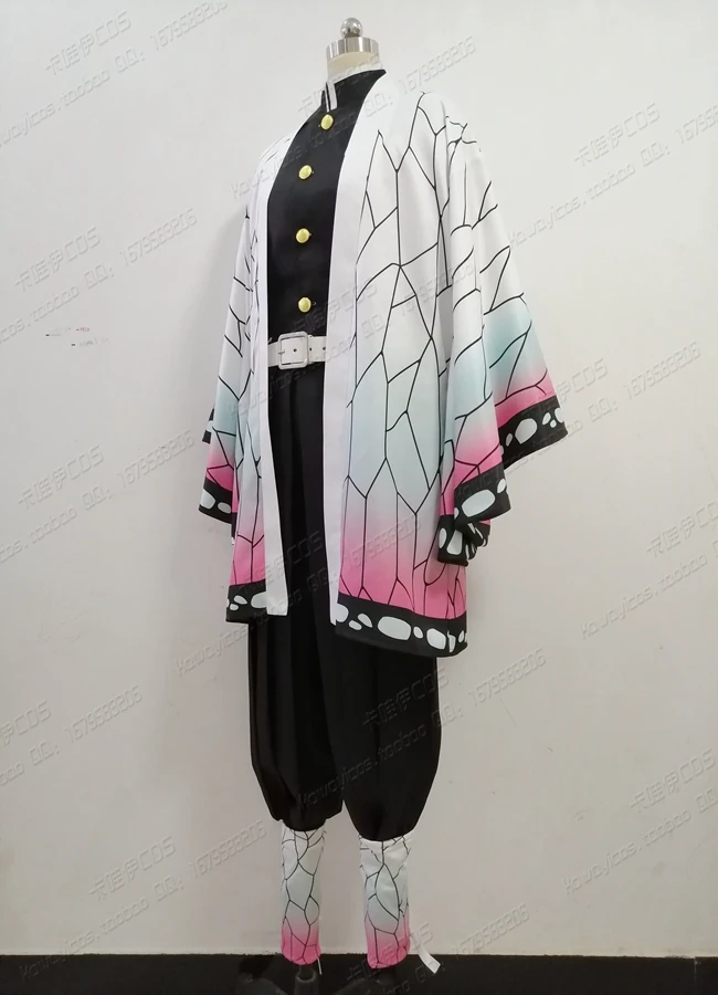 Аниме! Истребитель демона: Kimetsu no Yaiba Kochou Shinobu боевой костюм кимоно униформа Косплей Костюм Хэллоуин наряд
