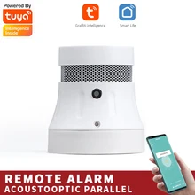 Tuya Zigbee Smart Smoke Detector Sensor Security Alarm System Smart Life/tuya App Smoke Alarm Fire Protection Smart Life