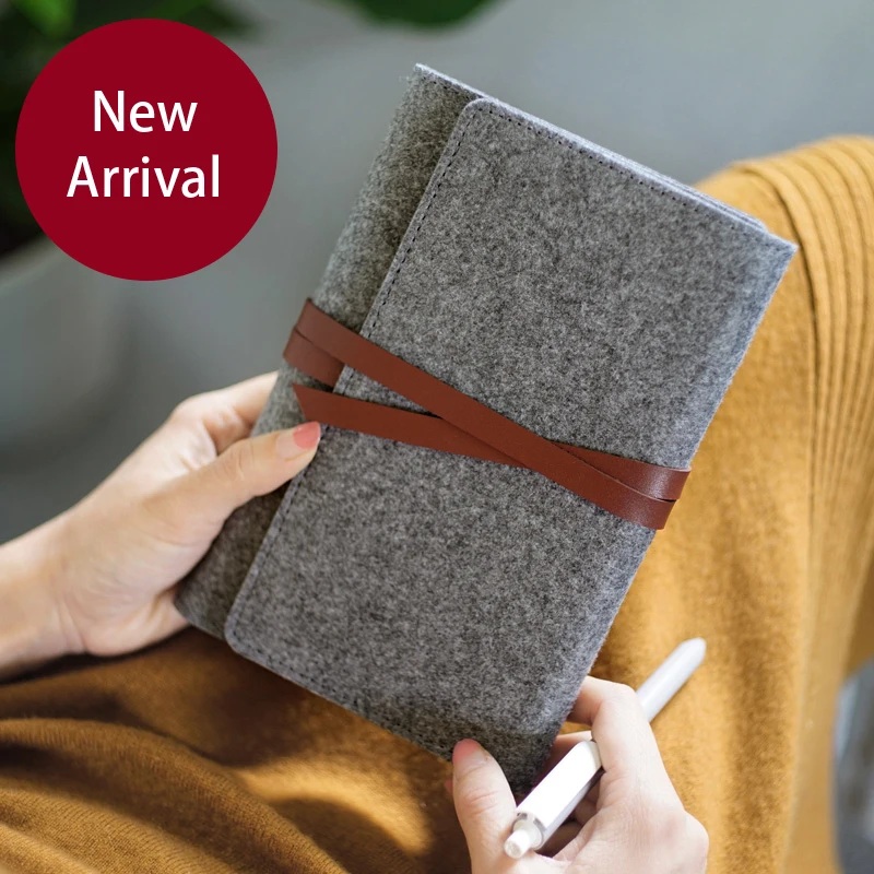 Блокнот планировщик из войлока и кожи A5Leather|Записные книжки| |
