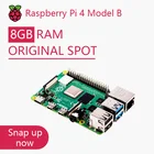 Плата для разработки Raspberry Pi 4 Model B, 2 Гб ОЗУ, 4 ГБ 8 ГБ 4 ядра, ЦП 1,5 ГГц, скорость 3 скорости, чем у Pi 3B +