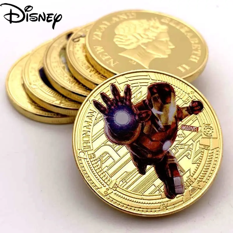 

Disney fashion cute cartoon Marvel Avengers commemorative coin Hulk Captain America medal gold coin