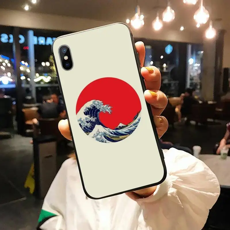 

Japanese style sea waves painting Phone Case for iPhone 11 12 pro XS MAX 8 7 6 6S Plus X 5S SE 2020 XR