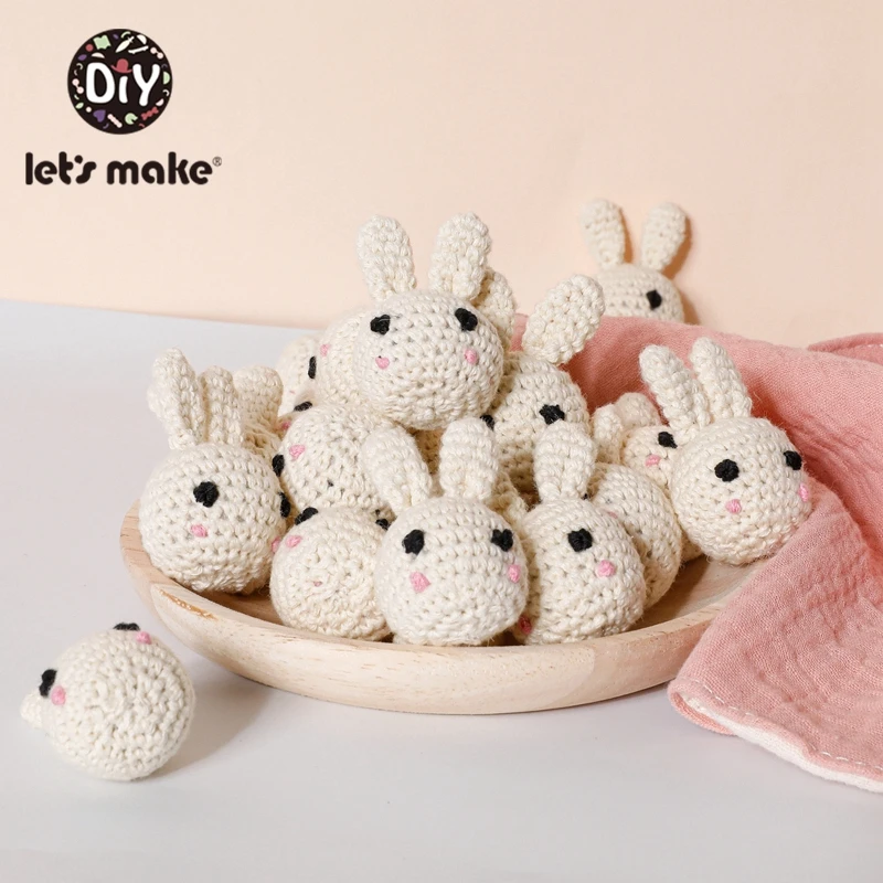 1 шт. детские вязаные бусины кролик панда Грызунок грызунок сделай сам цепочка