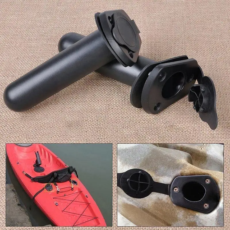 

Утапливаемый держатель удочки прокладка прокладки каноэ лодка сторона лодки 3x Надувные Пластиковые снасти B5R8 w/аксессуары винт F6T8