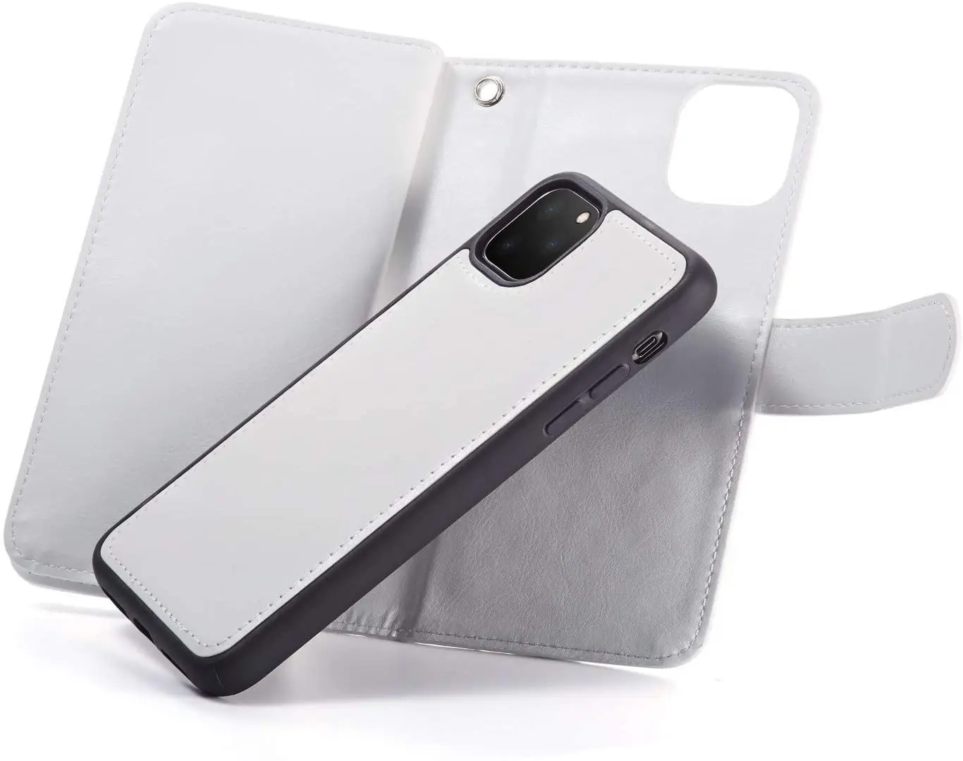 

iPhone 12 Phone Case Locase Handbag Purse Stand for iPhone 12Pro 6.1" Folio Flip Holster with 9 Card Holder Detachable