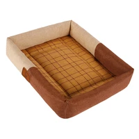 cooling pet bed mat ice pad cat sofa breathable summer keep cool rattan vine dog cooling mat for dogs top quality dog house s xl