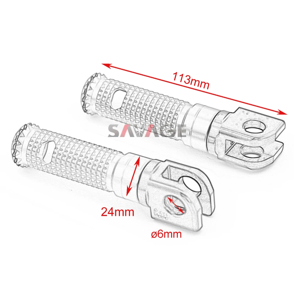 Передняя подножка колышек адаптеры для поездок на мотоцикле DUCATI MONSTER 650/696/796/1100/1100S