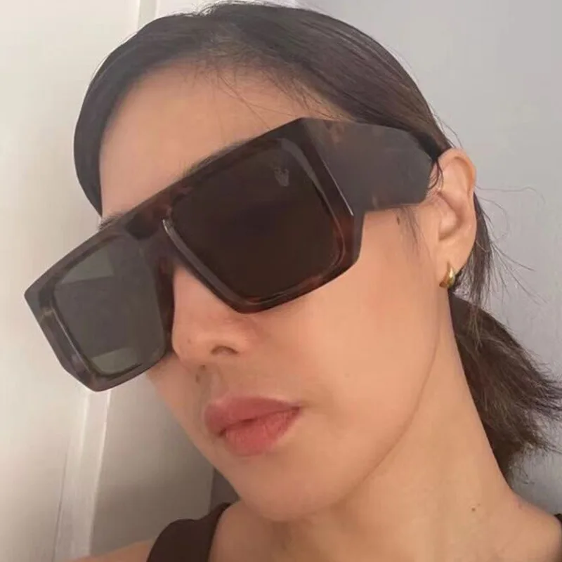 

Vintage Oversized Square Sunglasses Women 2021 Luxury Brand Fashion Large Frame Sun Glasses for Men Retro Zonnebril Dames UV400