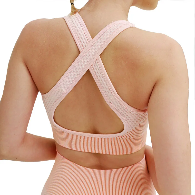 Женский комплект для фитнеса и йоги одежда спортзала бега спортивная