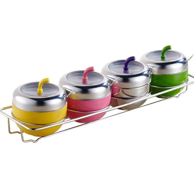 Высокое качество нержавеющая сталь яблоко сахарная чаша приправа банка для