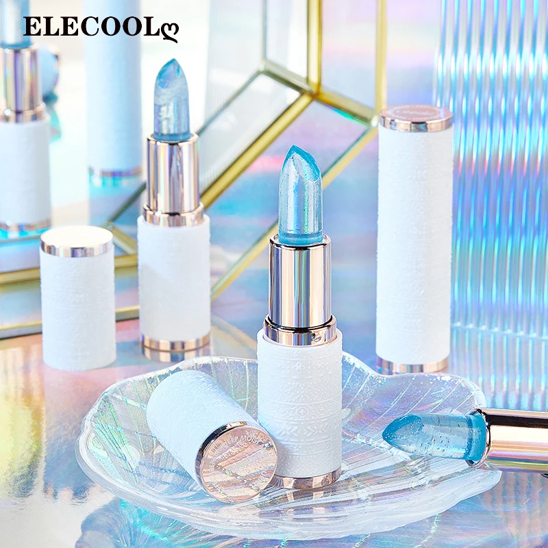 

ELECOOL Moisture Lip Balm Long-Lasting Natural Lipstick Color Mood Changing Long Lasting Moisturizing Lipstick Anti Age Lip Care