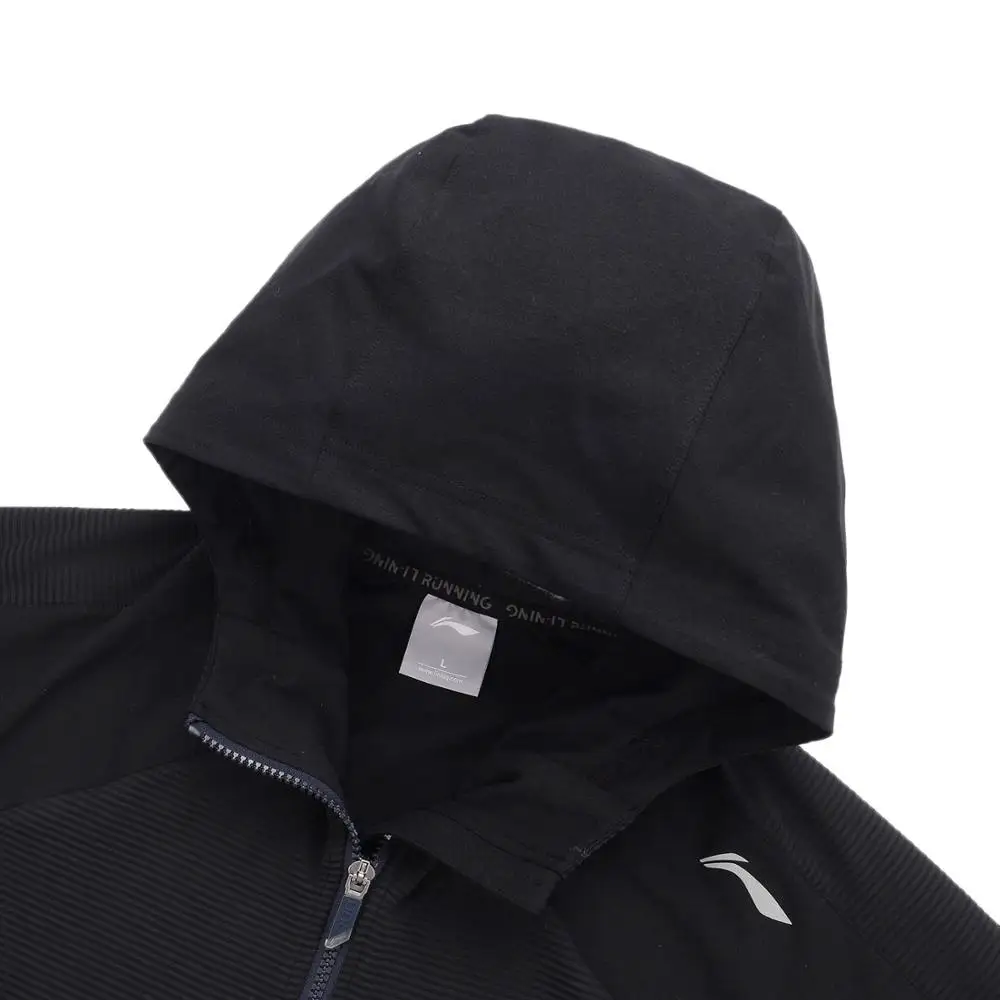 Мужской вязаный свитер для бега Li-Ning облегающая спортивная куртка из полиэстера