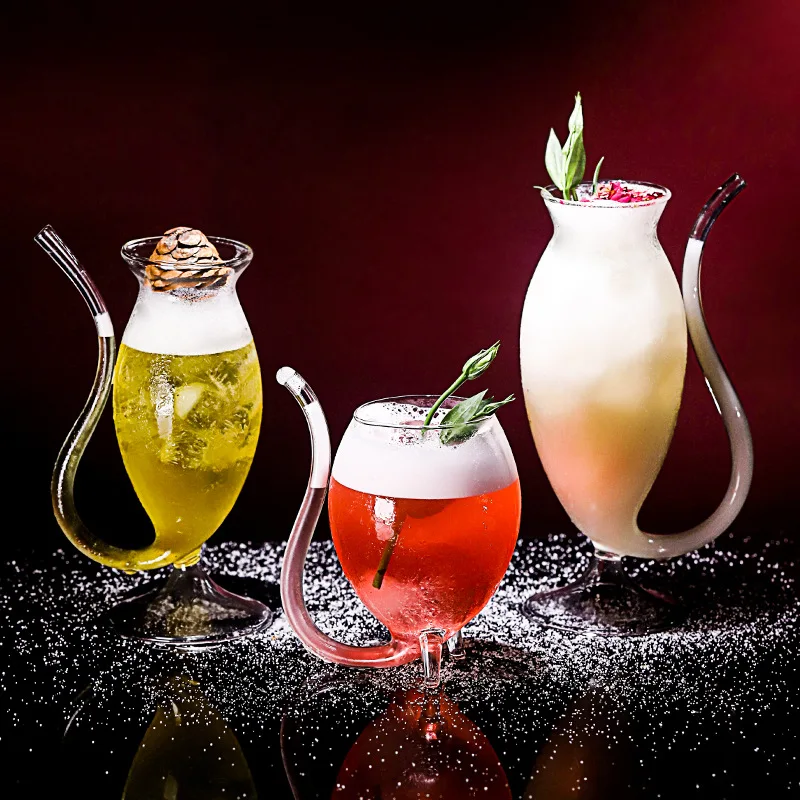 

Cocktail Glass Long Mouth Crystal Glasses Personalized Bar Wine Set