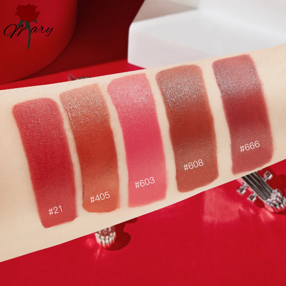 

BZ 5 Colors Red Lip Tint Liquid Lipstick Matte Lip Gloss Long Lasting Moisturizing Nonstick Cup Sexy Lips Makeup
