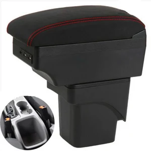 for ford focus ii 2 armrest box universal car center console modification accessories double raised with usb free global shipping