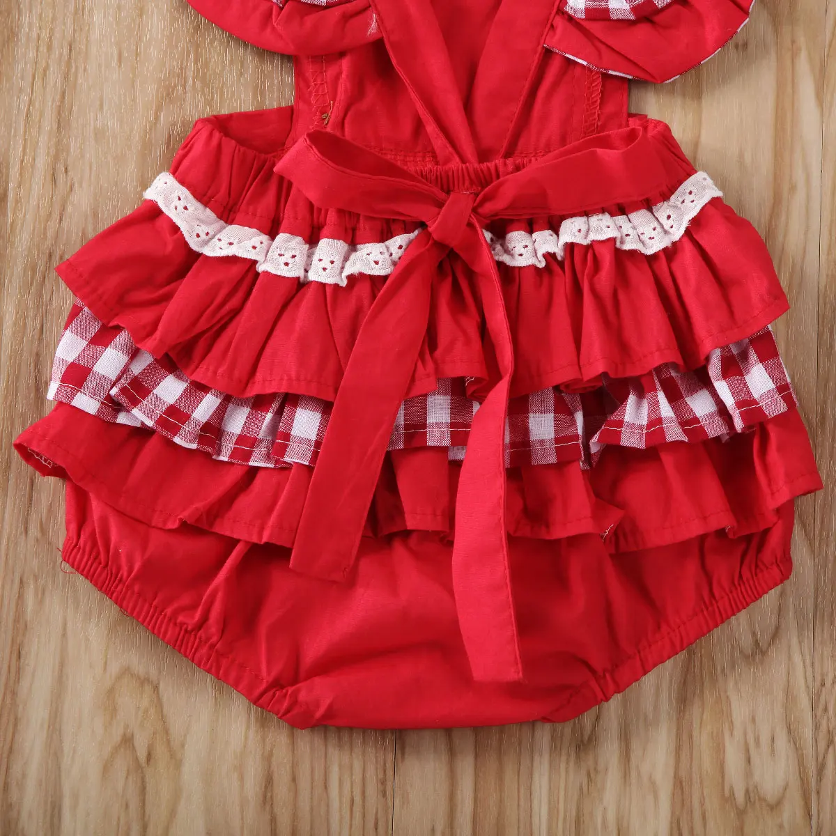 Одежда для новорожденных маленьких девочек комбинезон повязка на голову 2 шт. с