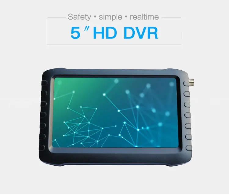 5 дюймов H.264 DVR Регистраторы 1080p видеорегистратор со встроенным ЖК-дисплей монитор для медицинского осмотра