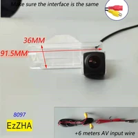 ezzha ccd hd night vision car wireless fisheye camera for mitsubishi outlander sportasxrvr 2011 2017 car parking accessories