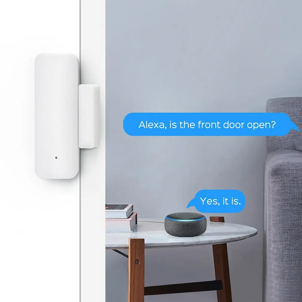 

Smart home Tuya door window WiFi sensor cabinet, door open/close detector WiFi App Notification Alert Alarm Lighting Automation