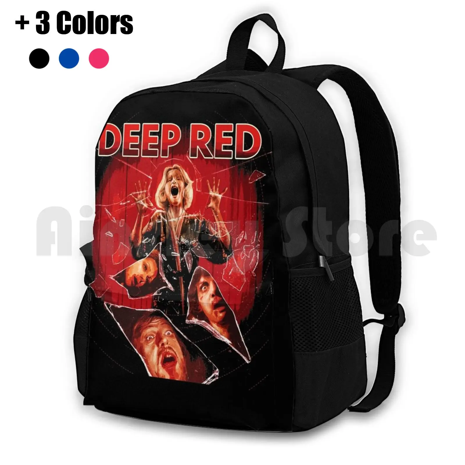 

Deep Red Outdoor Hiking Backpack Riding Climbing Sports Bag Horror Movies Terror Movies Classic Cult Movie Horror 80S Terror