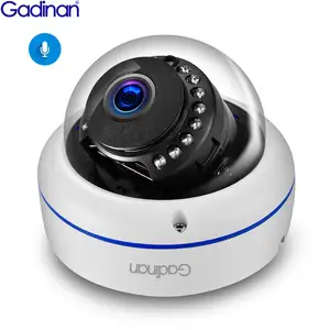 gadinan 5mp 4mp poe security surveillance audio ip camera face recognition 2 8mm lens dome cctv ai outdoor video for ip system free global shipping