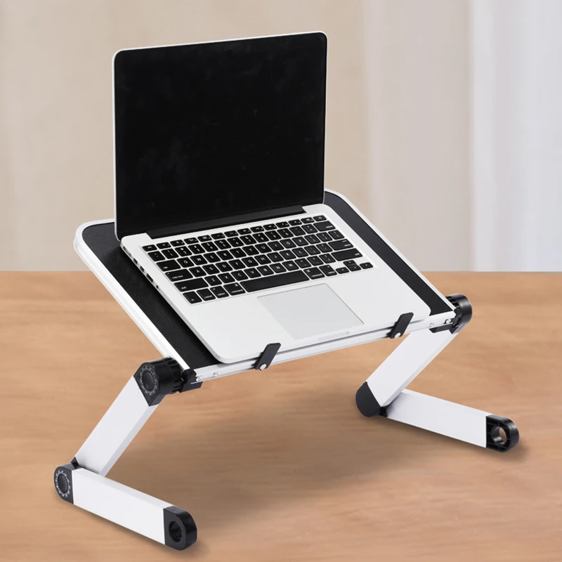 

Aluminum alloy Foldable Computer Desks Bed Tray Laptop Notebook Lap Portable Vented Adjustable Stand PC Folding Desk Table