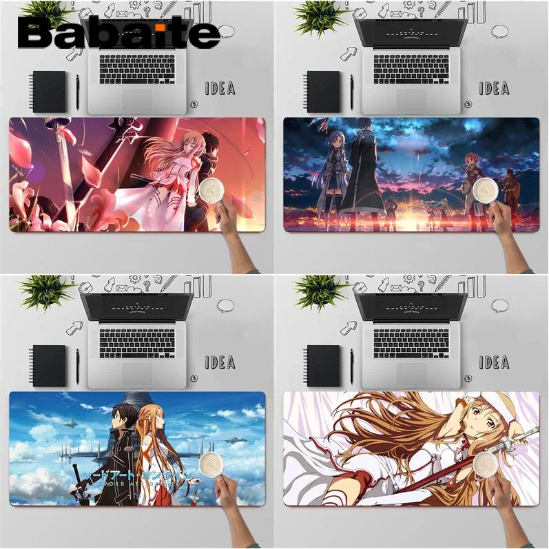 Babaite Одежда высшего качества с рисунком из аниме SAO меч асуны Art Online геймер коврики