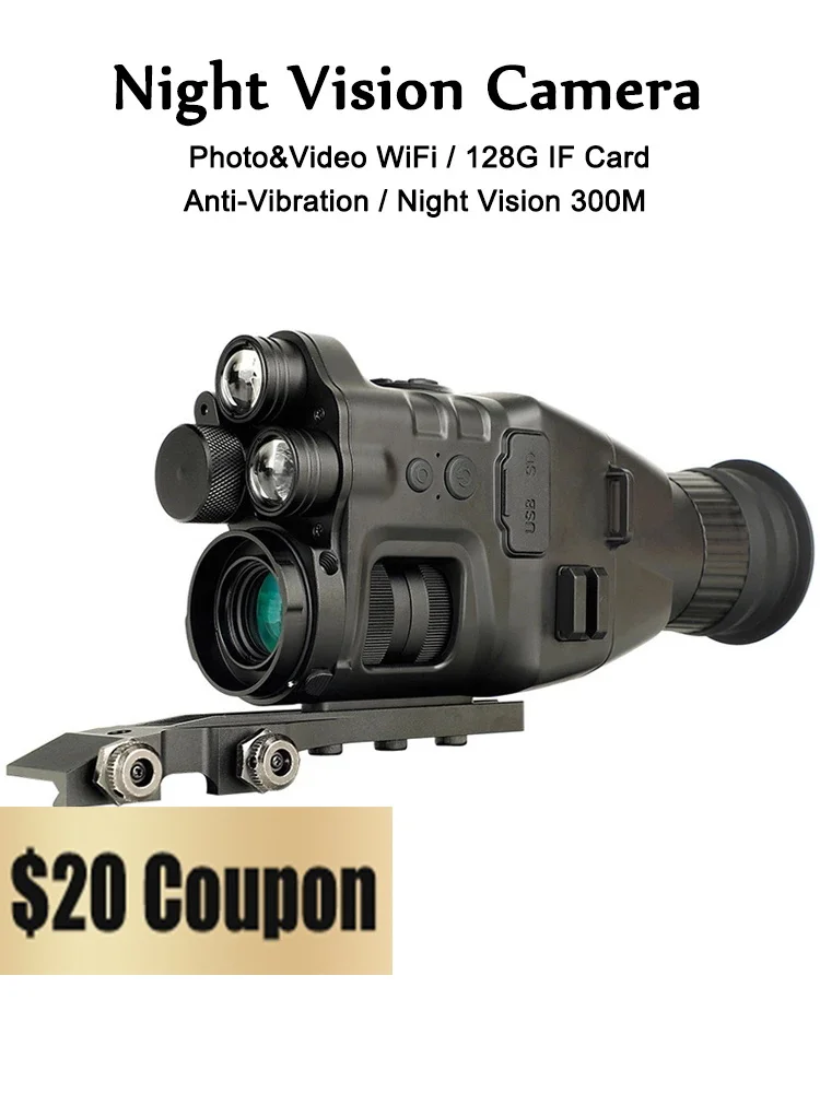 Тепловизор с объективом Full HD монокулярный телескоп ночного видения для охоты