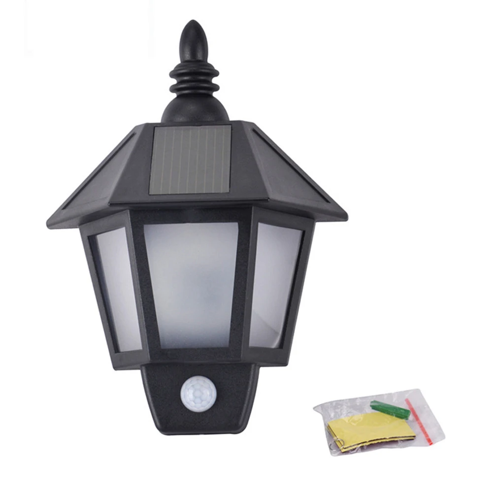 

Solar Led Corridor Vintage Festival Yard Waterproof Outdoor Hexagonal Wall Light Garden