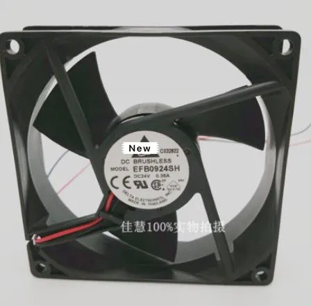 

For Delta Electronics EFB0924SH DC 24V 0.38A 92x92x25mm 2-wire Server Cooling Fan