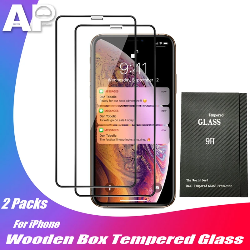 Acespower 9H закаленное стекло для iPhone 11 Pro Max 6 6S 7 8 Plus X XS MAX XR Жесткие защитные пленки