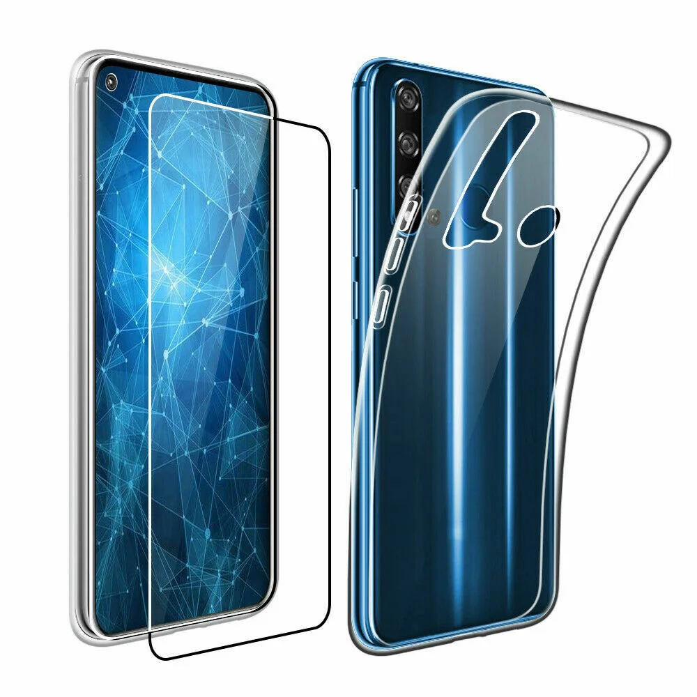 

Verre Tremp Pour For huawei P40 P30 Pro P20 LITE 2019 / Coque protection silicone