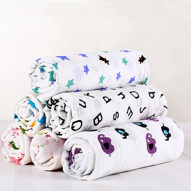 

Cotton Baby Blanket Gauze Scarf Bath Towel Newborn Baby's Blanket Cloth Spring Kids Wrap Swaddler