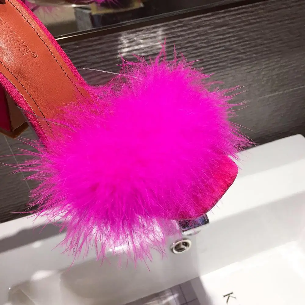 Женские брендовые дизайнерские туфли MIULAMIULA мягкие лодочки из кроличьей шерсти