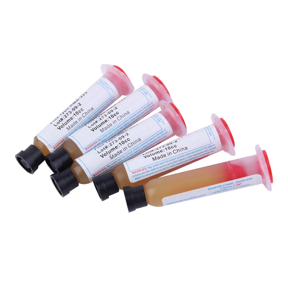 5pcs Solder Soldering Paste Flux Grease RMA-223 10cc for LED BGA SMD PGA Top Sale 2017 | Инструменты