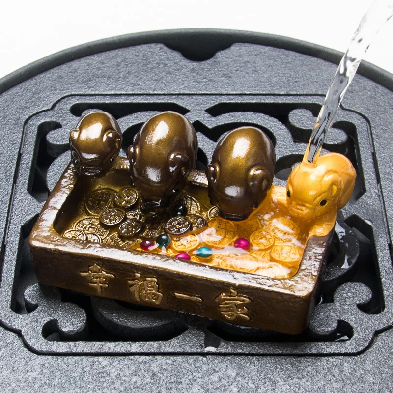 Креативные четыре поросенка счастливая семья поросенок поилка обесцвечивание