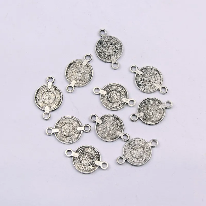 Подвески Серебряные в тибетском стиле для изготовления ювелирных изделий 10 шт. |