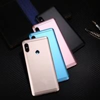 housing for xiaomi redmi note 5 note5 pro metal battery cover repair replace back door rear case logo button camera