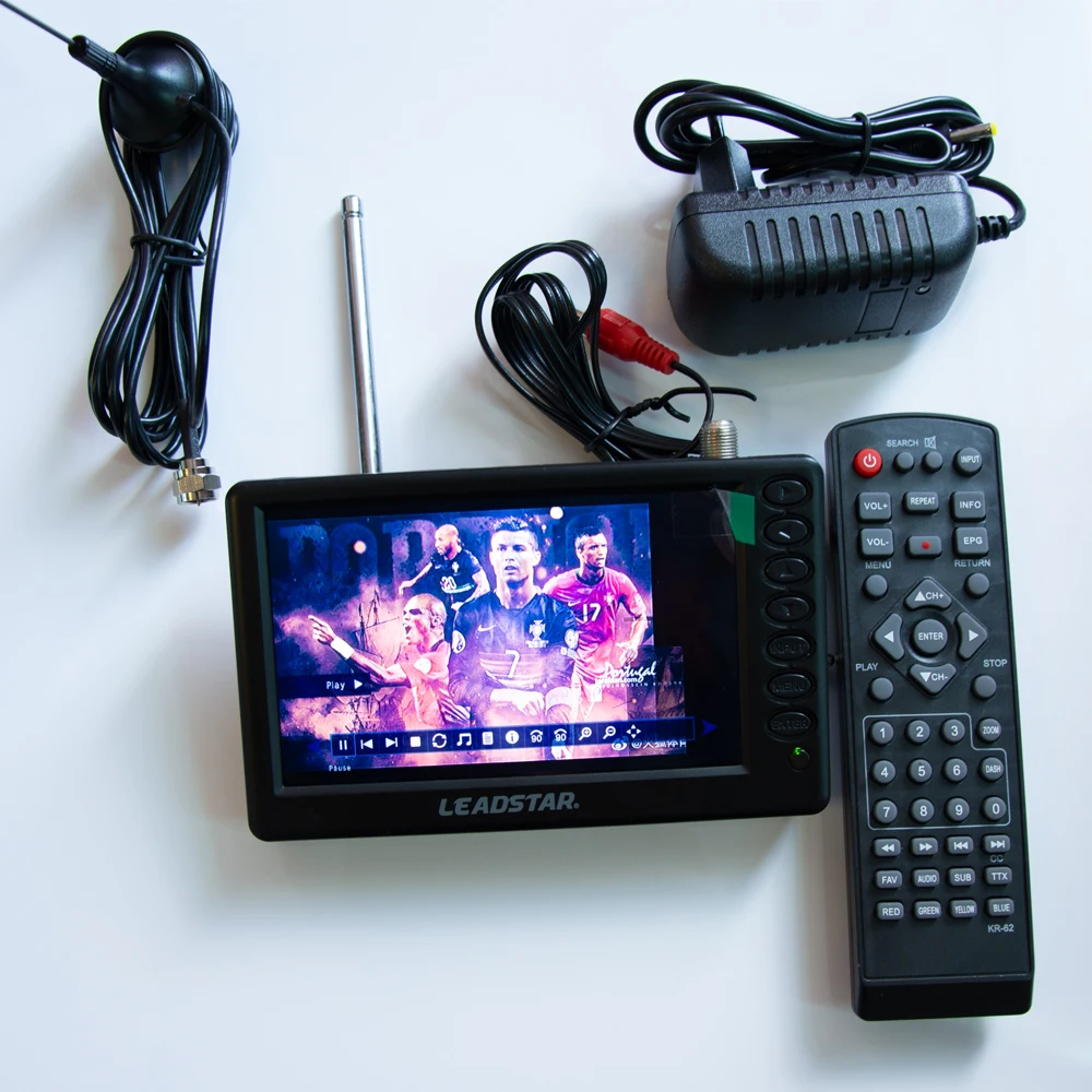 5-дюймовый портативный ЖК-монитор DVB TV аккумуляторная батарея беспроводная связь