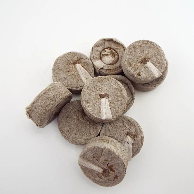 

10pcs 3cm Nursery Pot Peat Pellets Starting Plugs Flowers Plant Starter Soil Block Migration Garden Tools Gardening U27