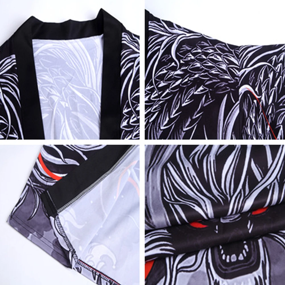 

Traditional Japanese Kimonos Cardigan Couple Men Women Samurai Thin Loose Summer Beach Suncrean Kimono Yukata Asian Clothes New