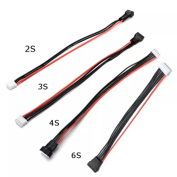 

5 pcs Li-Po Battery Balance Charging Extension Wire Cable 20cm 2S 3S 4S 6S for RC Drone Lipo Battery - 2S