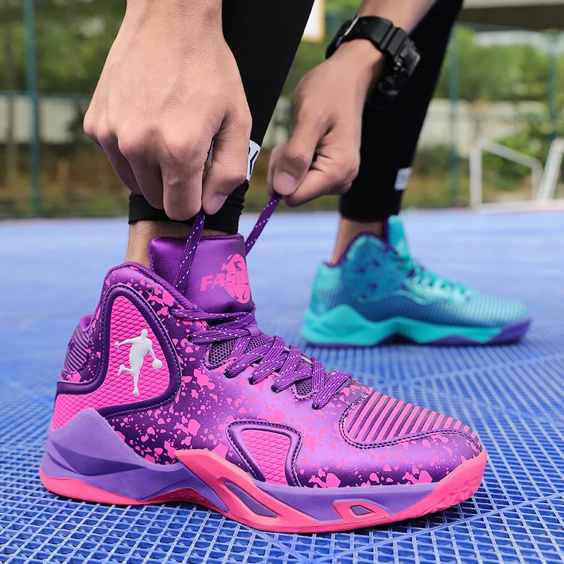 Мужские баскетбольные кроссовки для влюбленных уличная Баскетбольная обувь