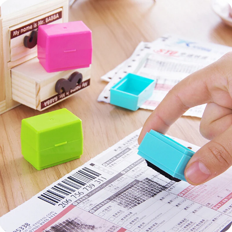 

New Creative Identity Privacy Protection Roller Stamp Information Coverage Data Protector Messy Code Roller Stamp