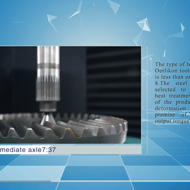

High Quality JF 11T Intermediate axle7:37 Steel Materials Gears Bevel Spiral Bevel Gear